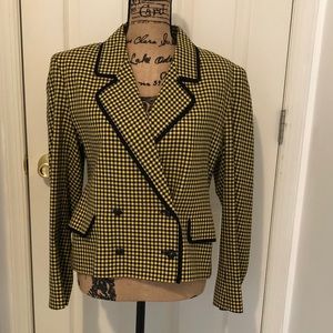 Black & Yellow “Clueless” Blazer